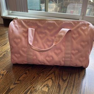 Stoney Clover Lane Target Pink Heart Duffel Bag